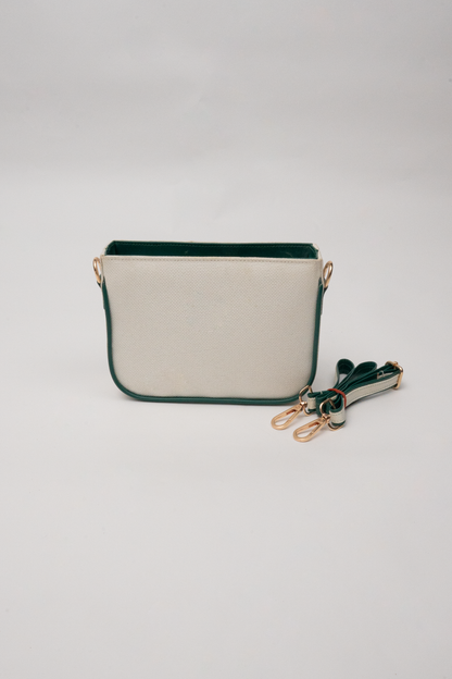 Hand-Embroidered Beaded Crossbody Purse