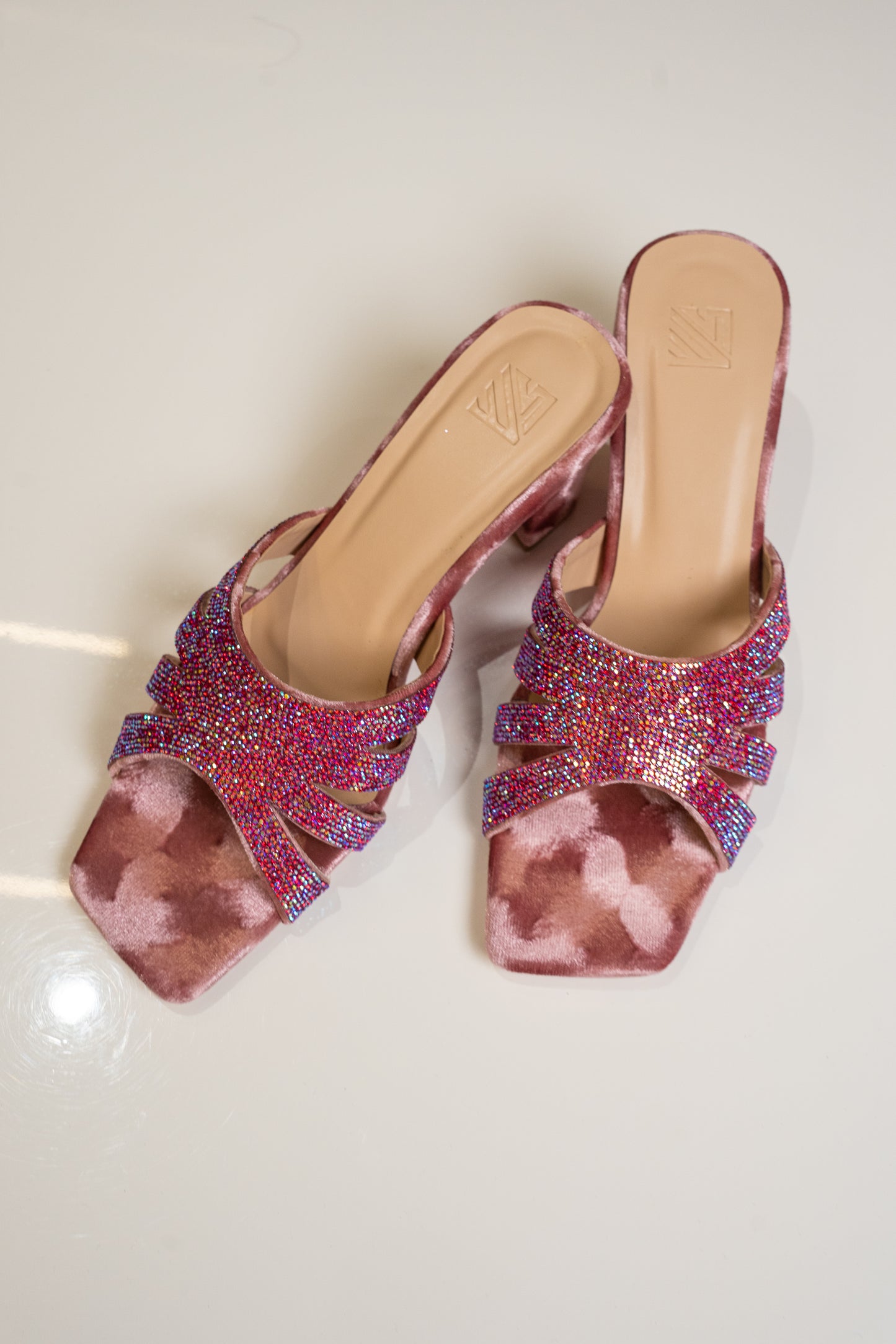 Shimmering Embellished Heels