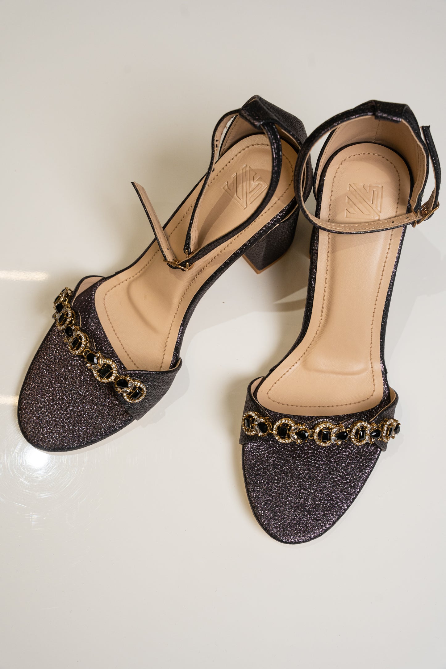 Ankle Strap Block Heels