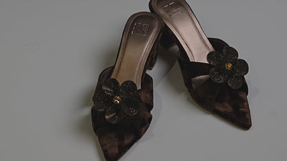 Velvet Mule Heels